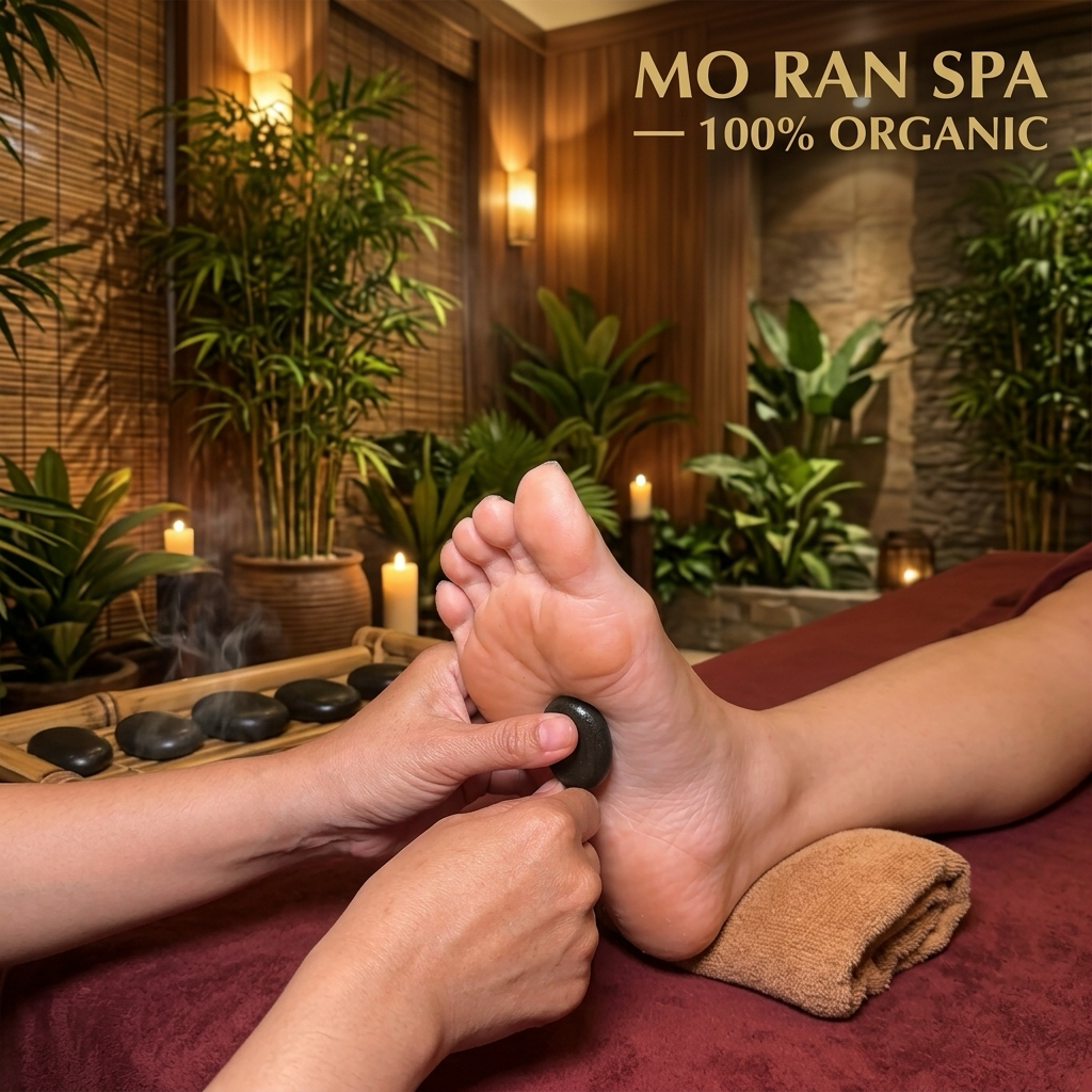 Mo Ran Spa 100% organic hot stone massage